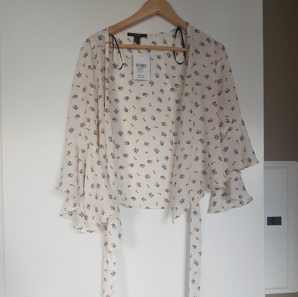 Wrapped floral top